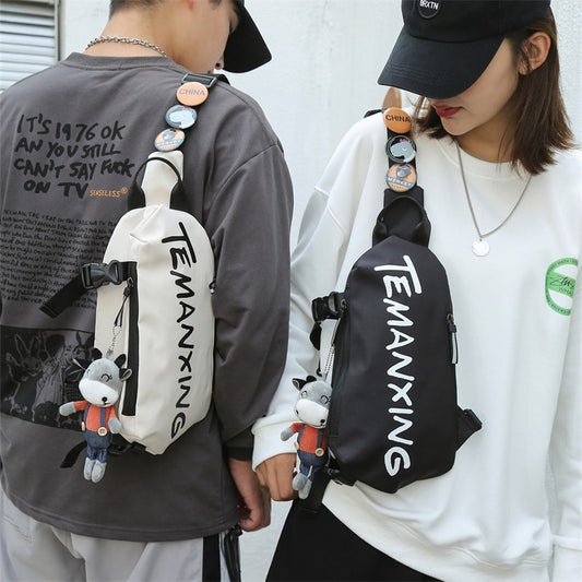 Chest Sports Student Shoulder All-match Boys Waist Bag Crossbody Small Female Messenger Bag Men