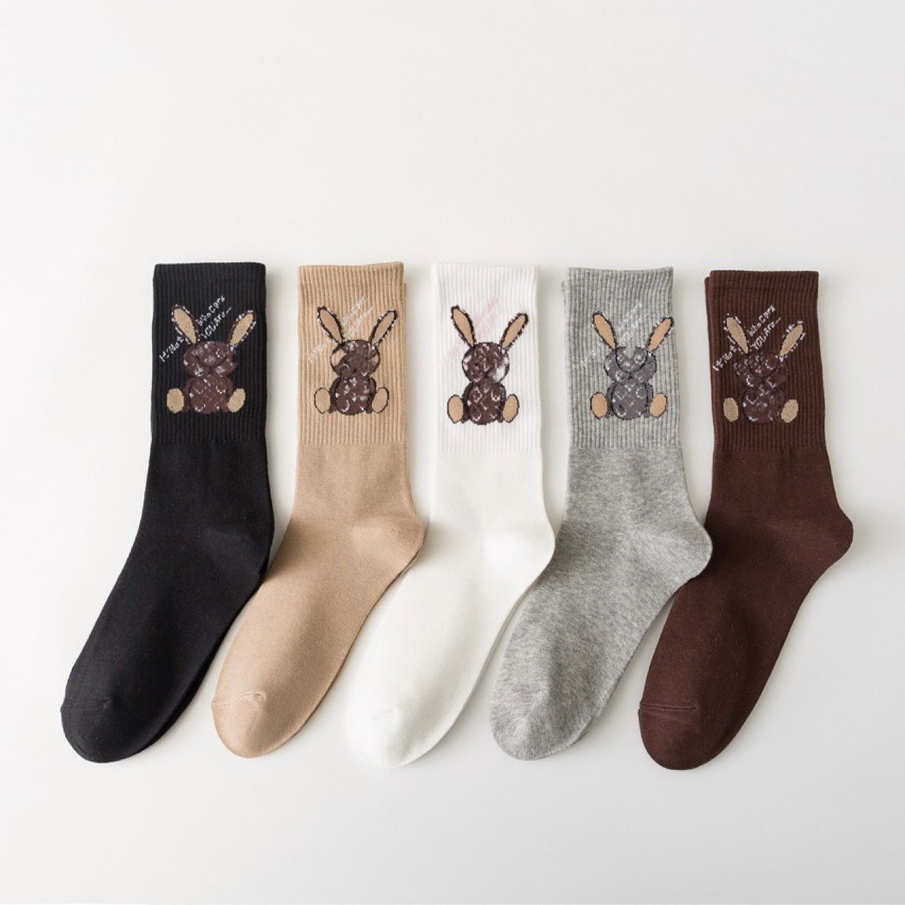 Tide Brand Cartoon RabbitDesign Sweet Cool Socks