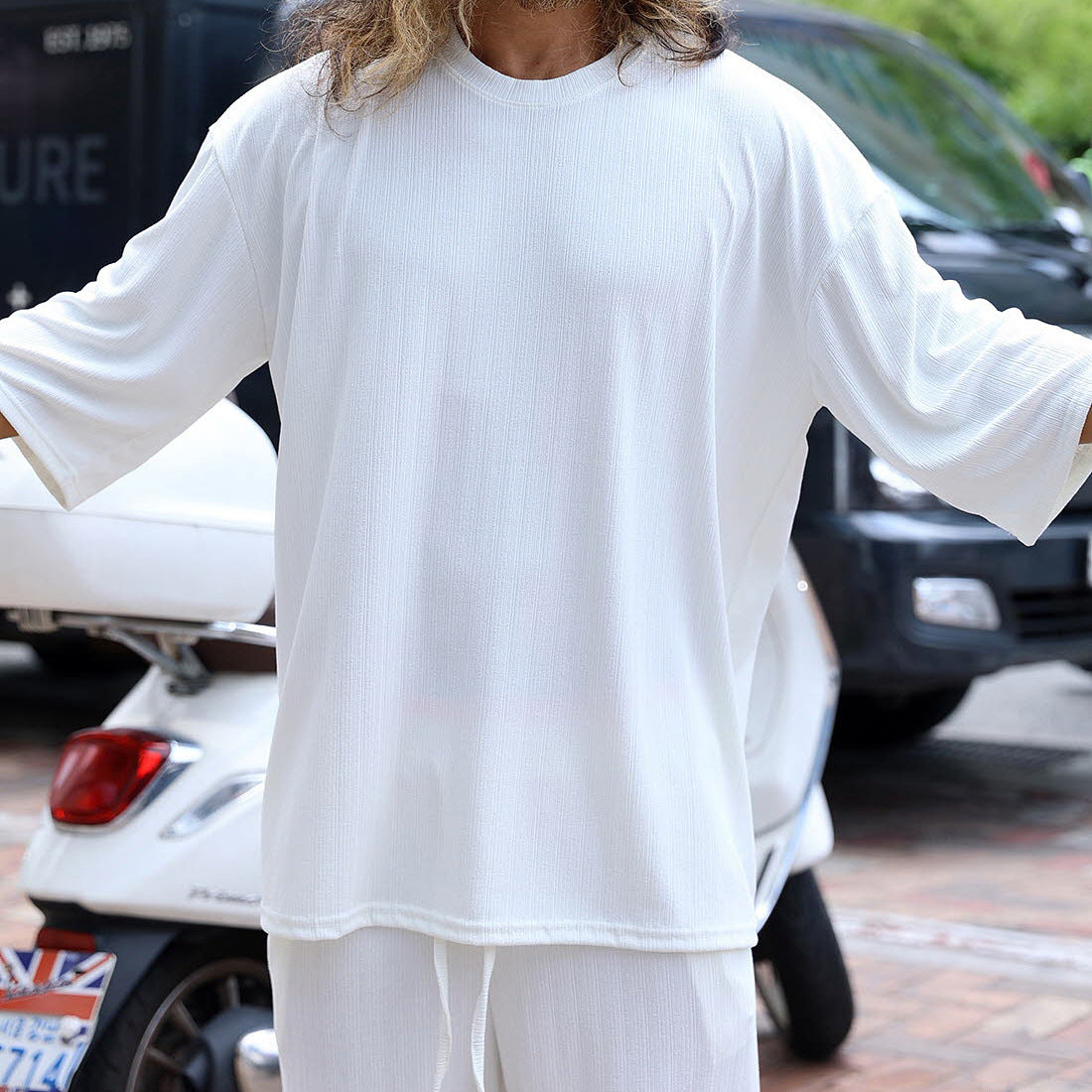 Men's Autumn Casual Long Sleeve Pants Knitting Suit