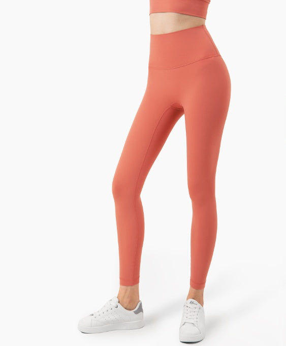 Yoga Pants Skin-friendly Nude High-waisted Peach Hip-lifting Tights Fitness Pants Women