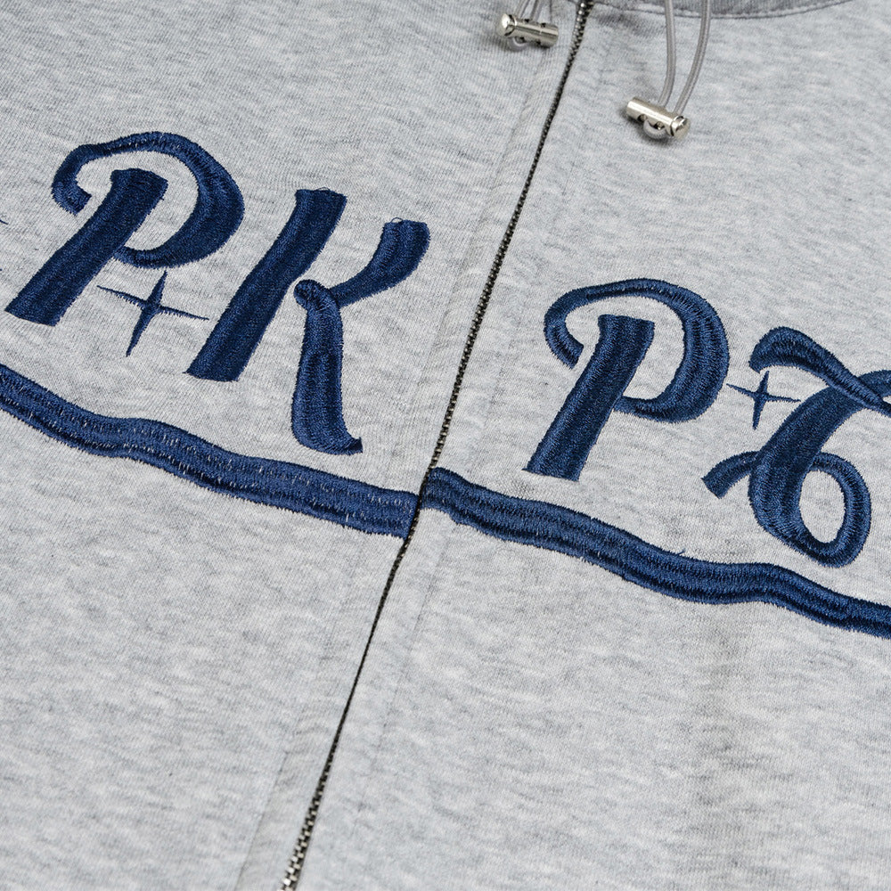 American Color Matching Letters Loose Casual Jacket