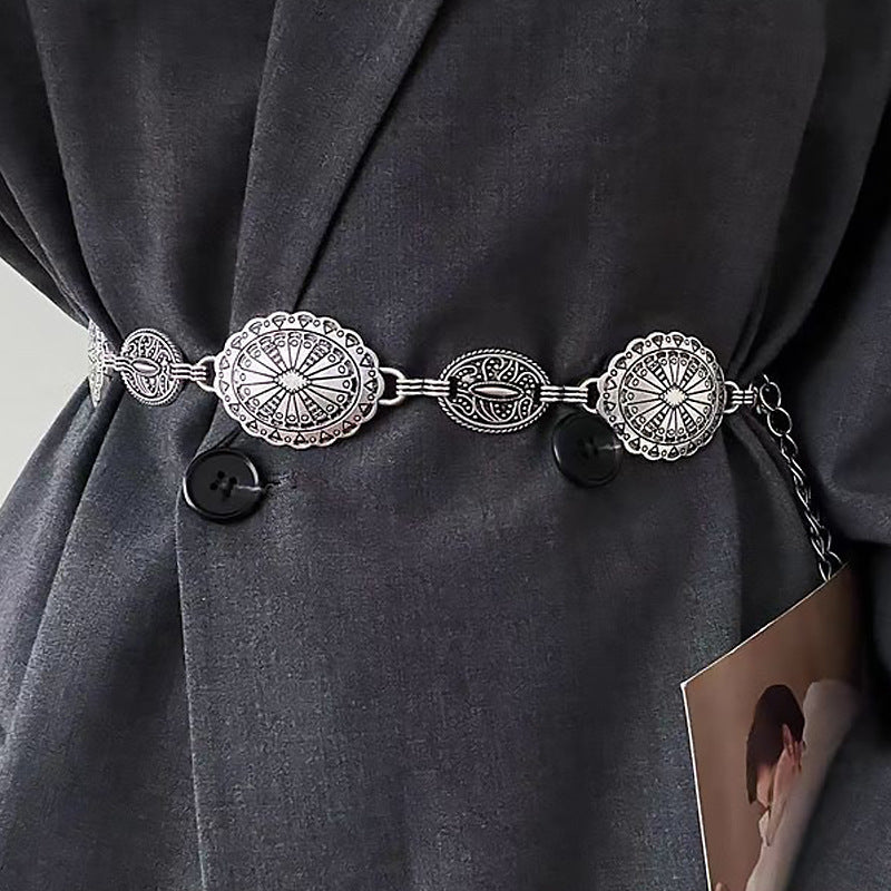 Ethnic Style High-grade All-match Distressed Skirt Shaped Accessory Waist Decorations