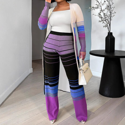 Plus Size Long Sleeve Elegant Fashion Suit