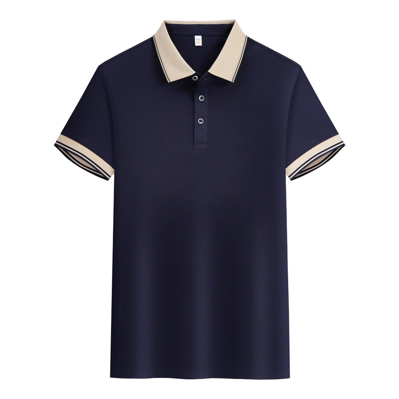 Summer Polo Shirt Solid Color Overalls