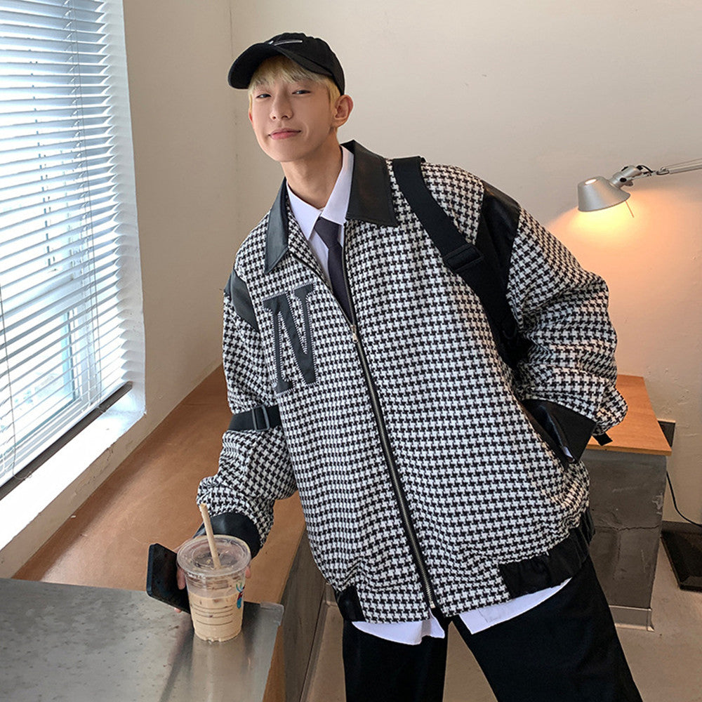 Men's Contrast Patchwork Casual Jacket