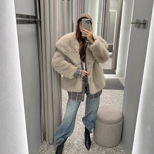 Ny Høj kvalitets Kunstpels Kort Kraftig