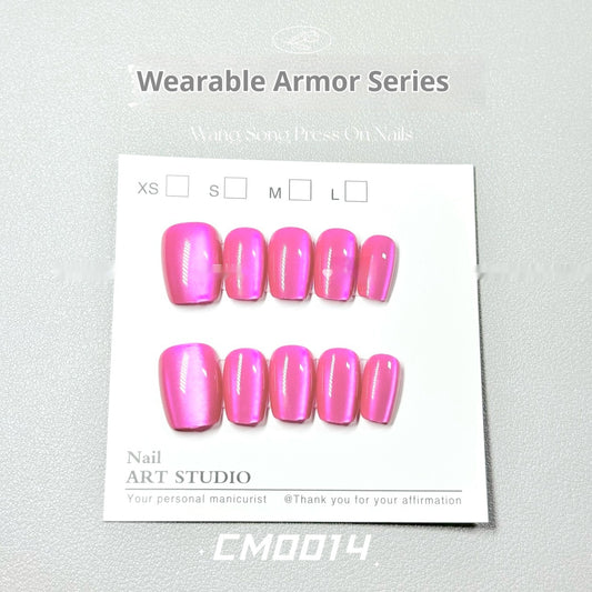 Solid Color Cat Eye 14 Dragon Fruit Ins Internet Celebrity Pure Want To Wear Armor