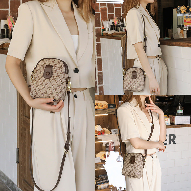 Women's Retro Printed Small Square Bag