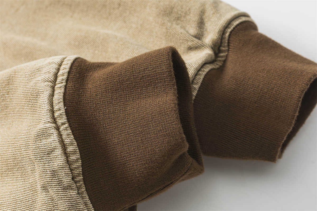 Brown Men's Retro Cotton-padded Coat