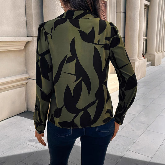 Womens Stylish Printed Blouse Top