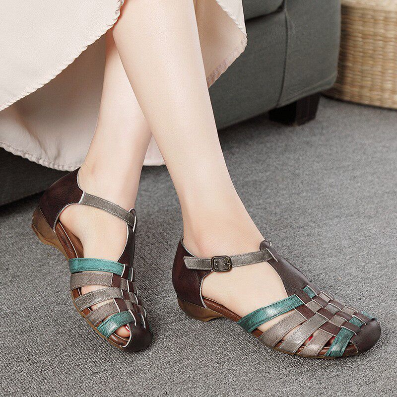 Summer New Handmade Mom Shoes
