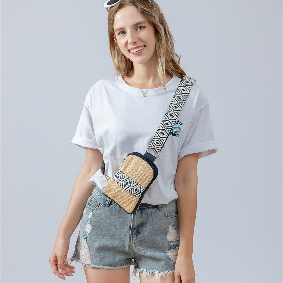 Hand-woven Crossbody Bag Straw Women