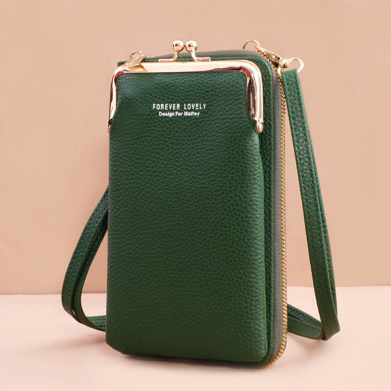 Korean Style Pull Crossbody Bag Chain Vertical Ladies Bag