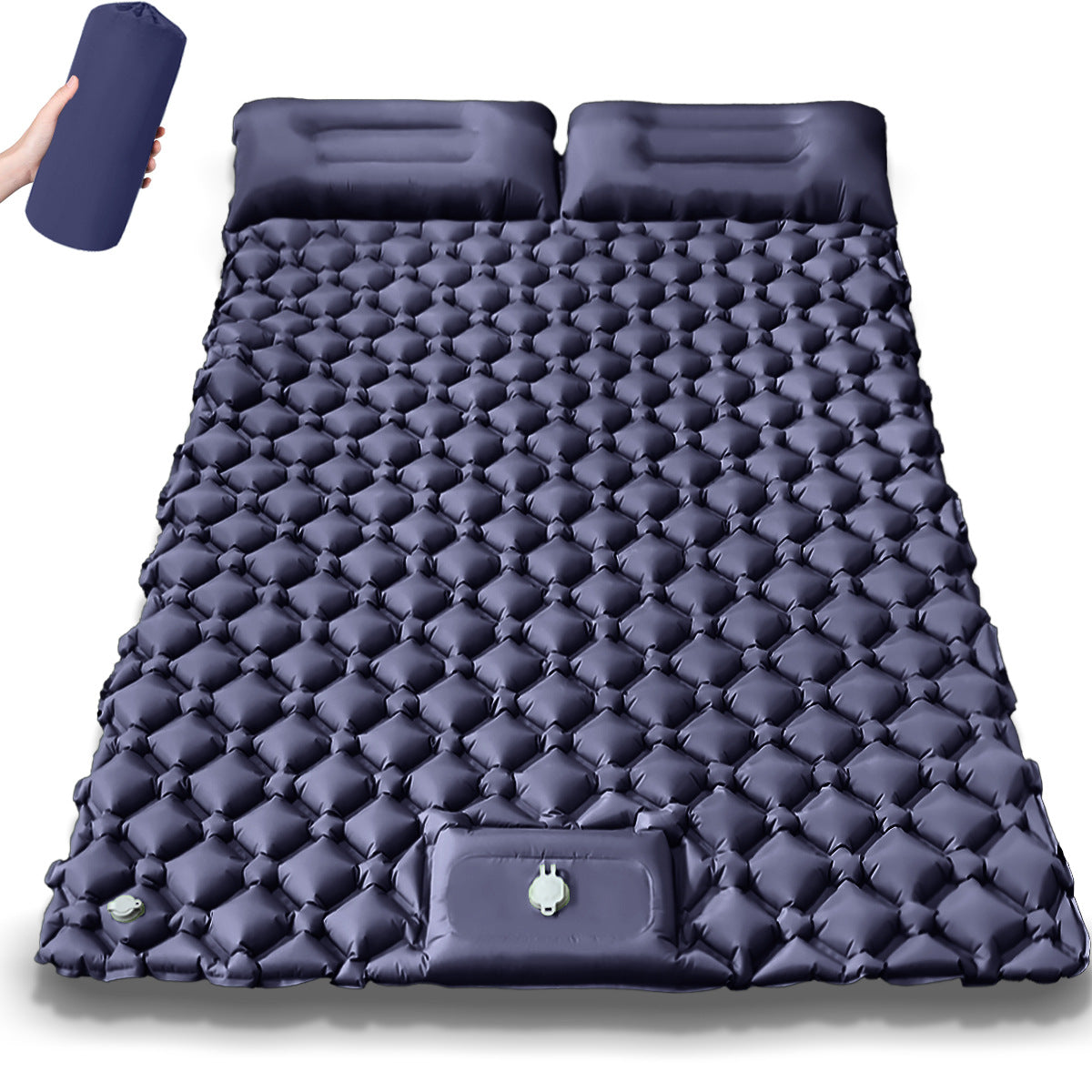Double Inflatable Mat Outdoor Ultra-light Moisture-proof Mat For Noon Break