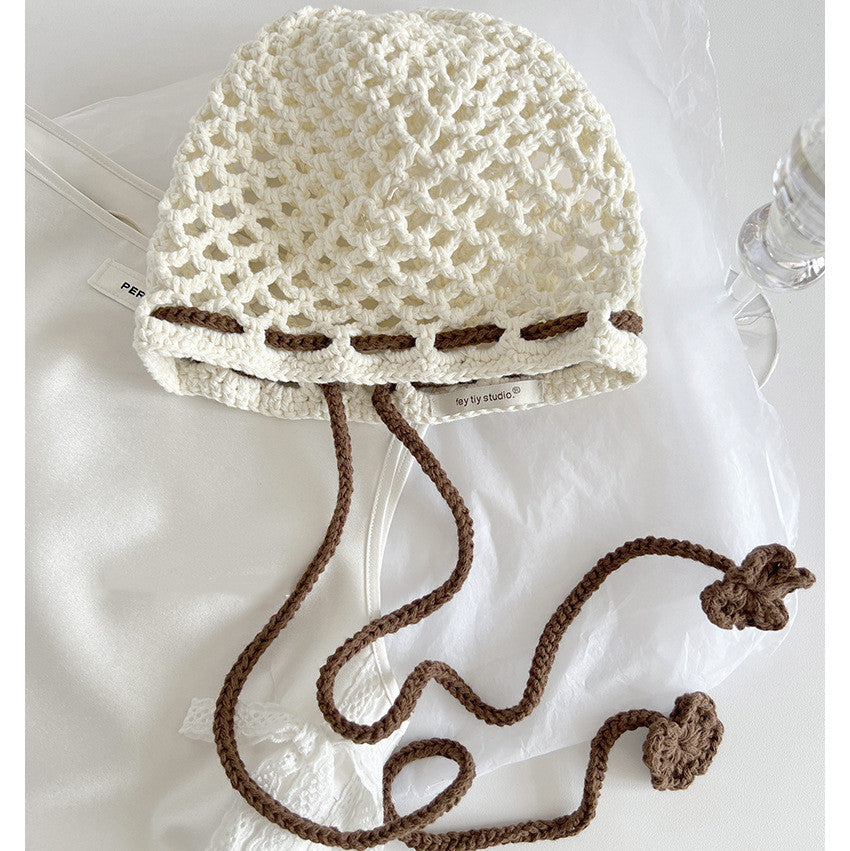 Women's All-match Handmade Crochet Woolen Cap