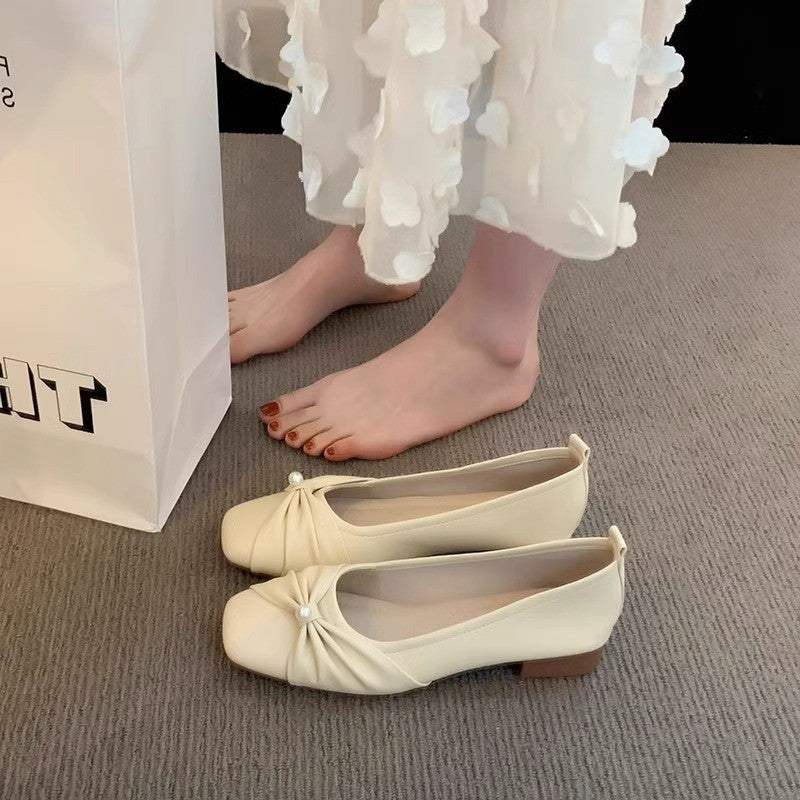 Women's Mary Jane Shoes For Fairy Style Matching Dresses, New Spring 2026 Style, Low-Cut Slip-On Flats