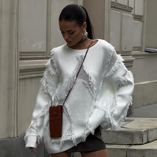 Women's Vintage Sweater Loose And Idle Knitted