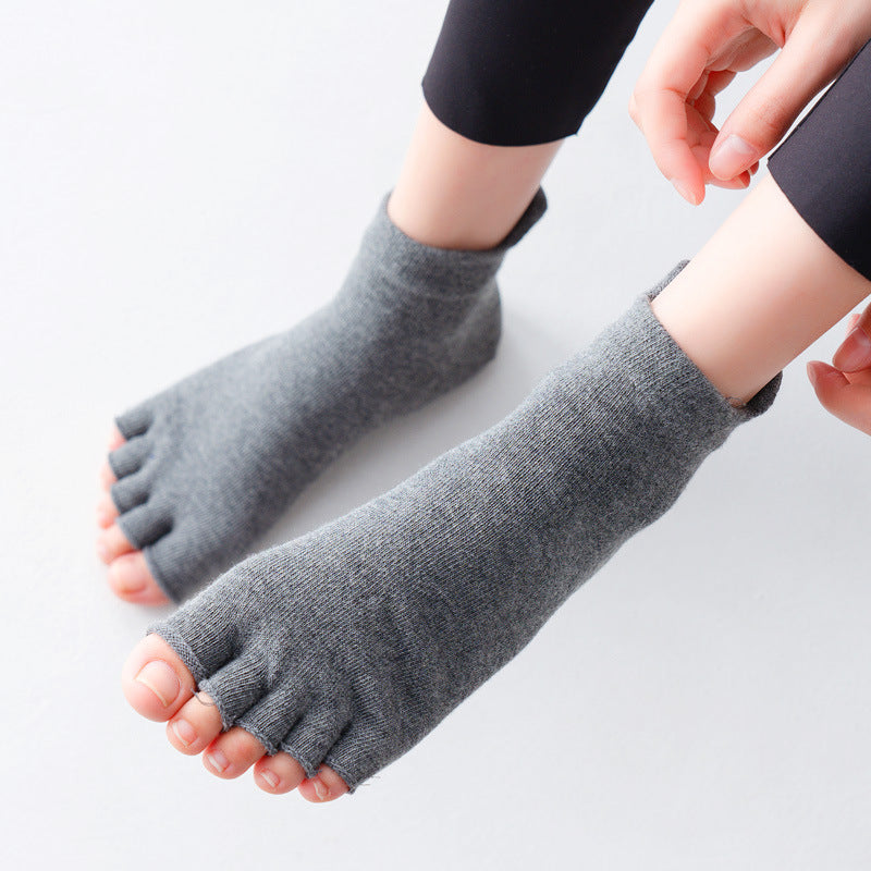 Combed Cotton Five-finger Socks