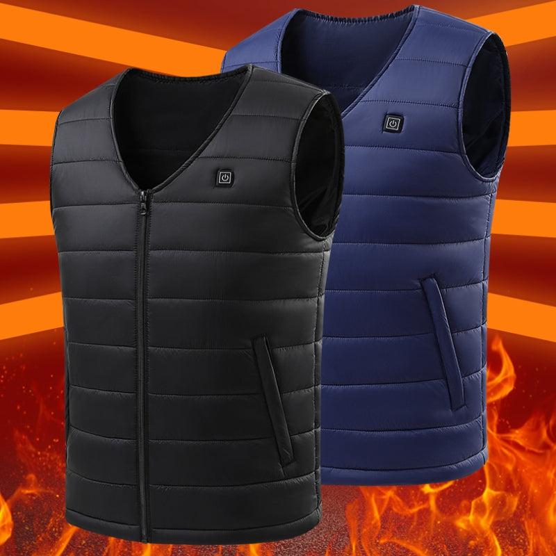 Smart Selvvarmende Vest V-hals USB-opladning