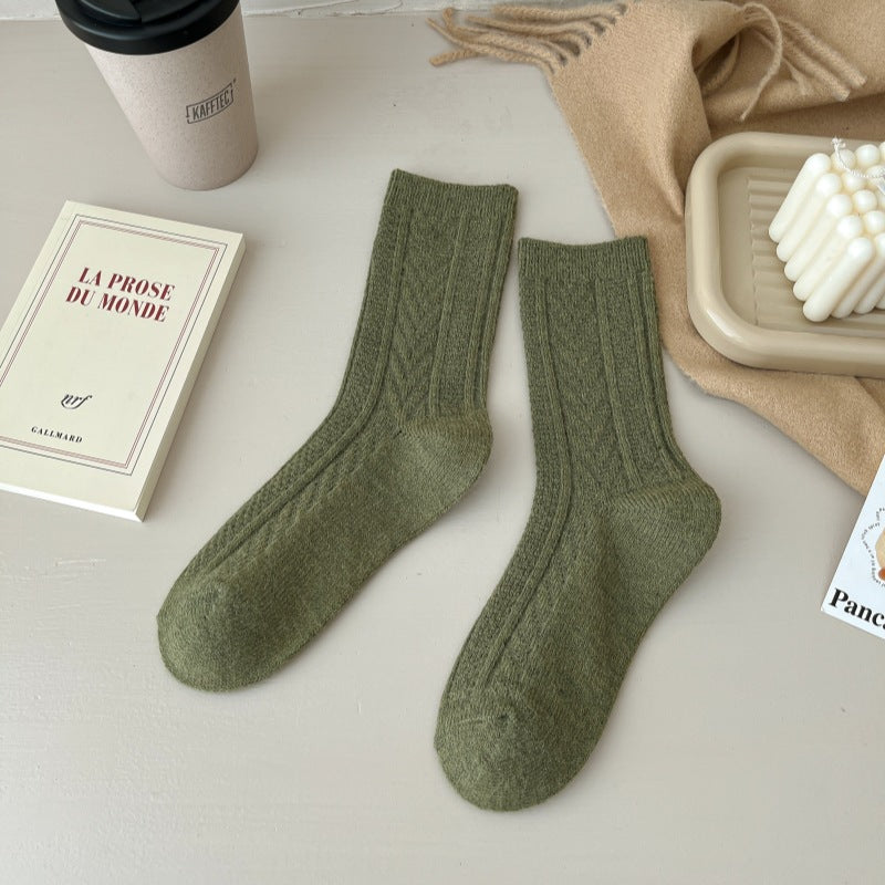 Womens Thick Insulated Mid-calf Stockings