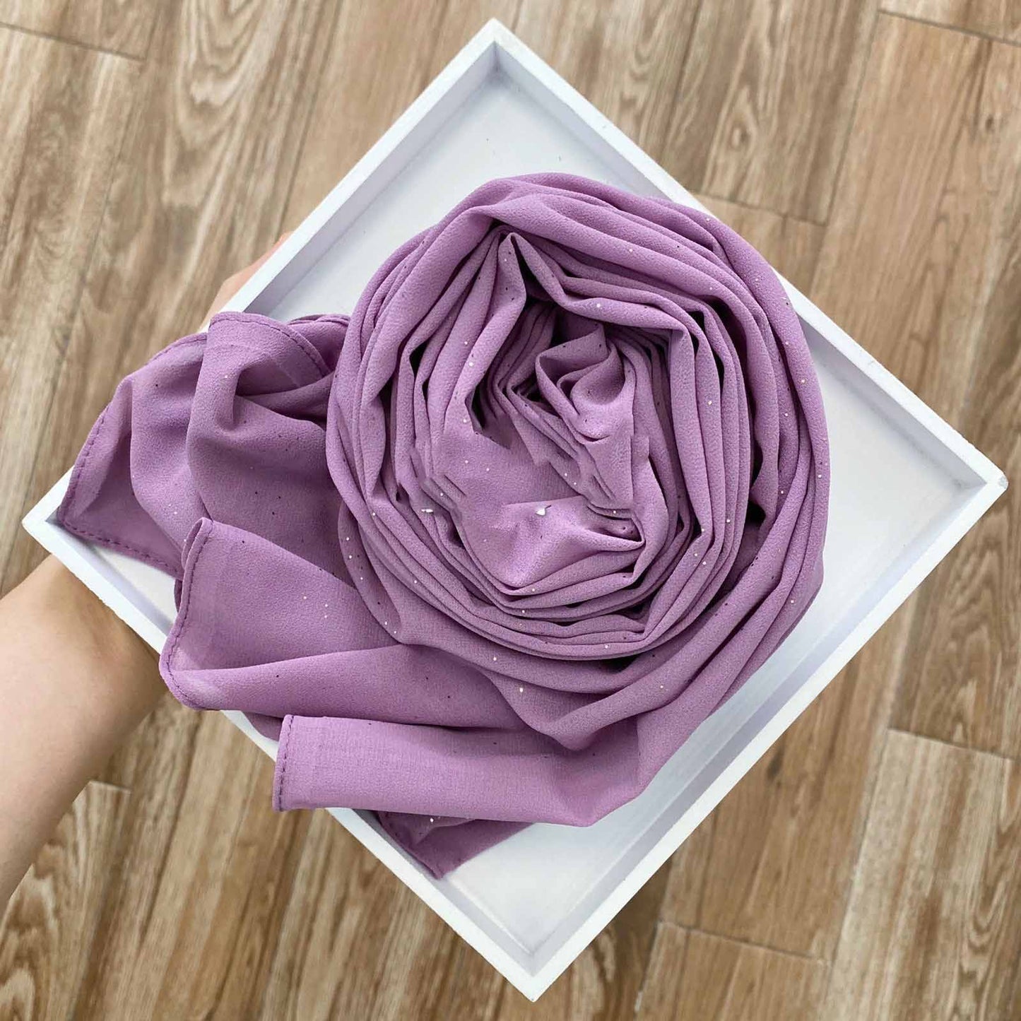 Fashion Simple Golden Chiffon Long Scarf