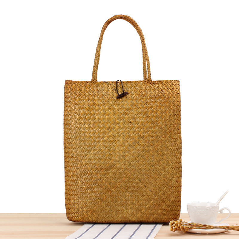 Women's Fashion Cooler Woven Single Shoulder Straw Bag