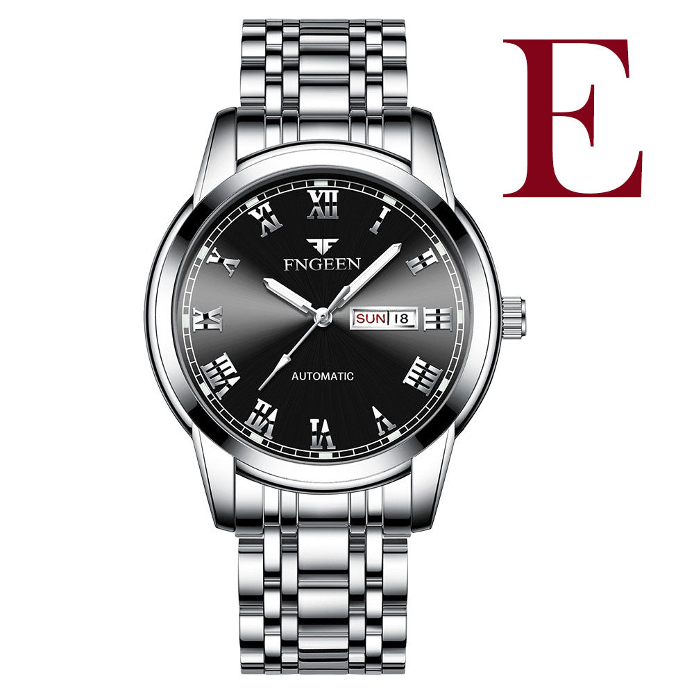 Stainless Steel Band Luminous Quartz Student Fashion Trend Men's Watch