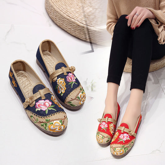 Comfortable And Breathable Embroidered Shoes