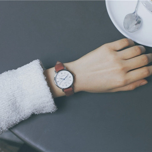 Korean Version Simple Artistic Retro To Couple Quartz Watch