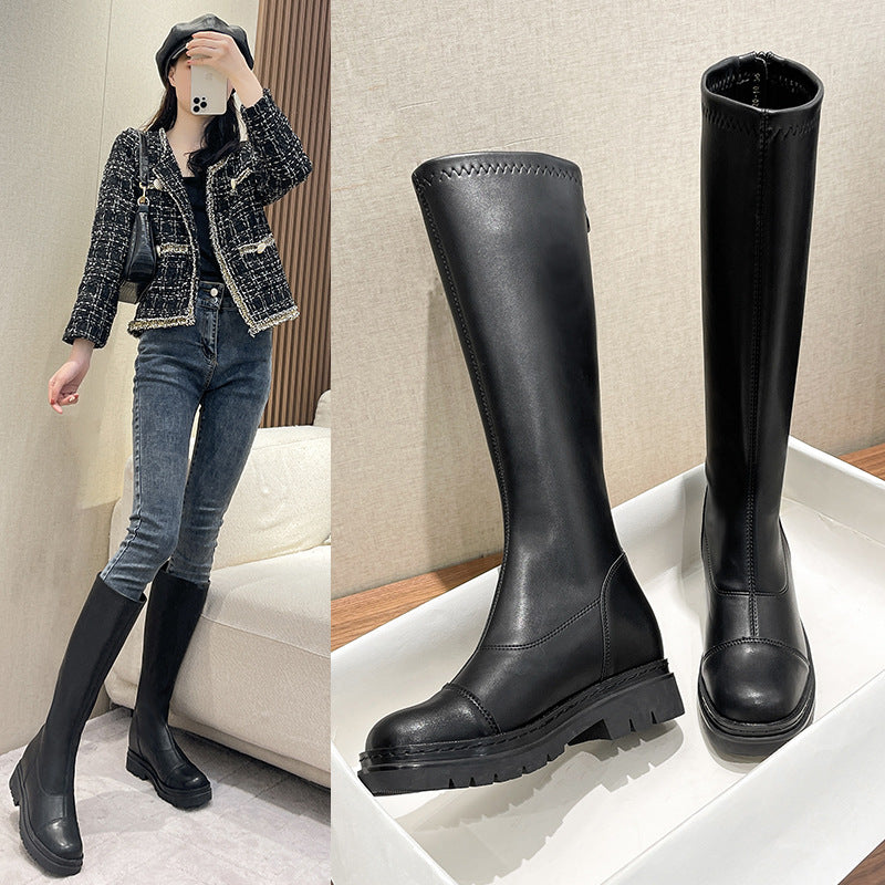 Long-tube British Style High-tube Rider Boots Inner Growth Boots
