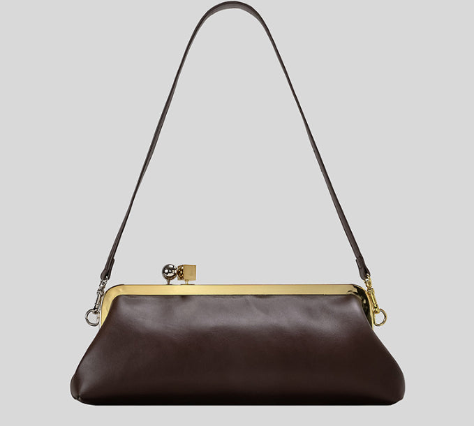 Mirror Baguette High-end Spherical Metal Block Clip Bag