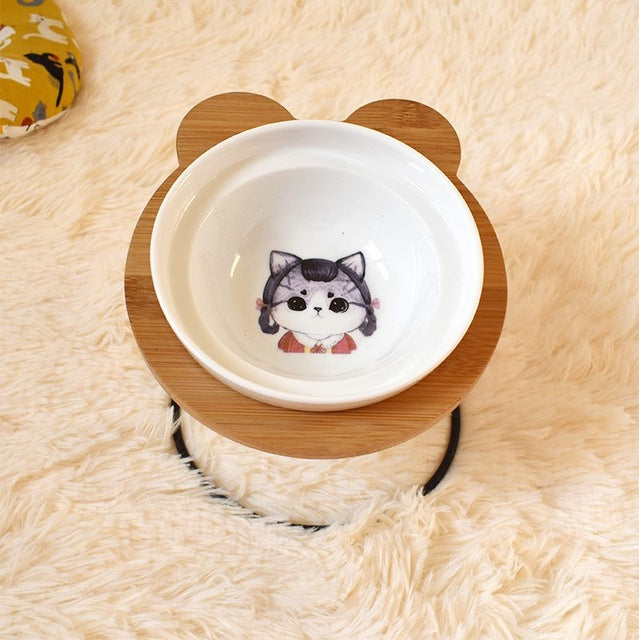 Protect The Spine Bowl Holder Cat Food Water