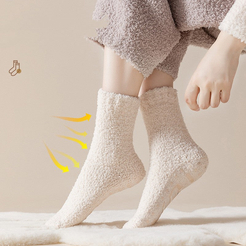 Coral Fleece Socks Women's Thickened