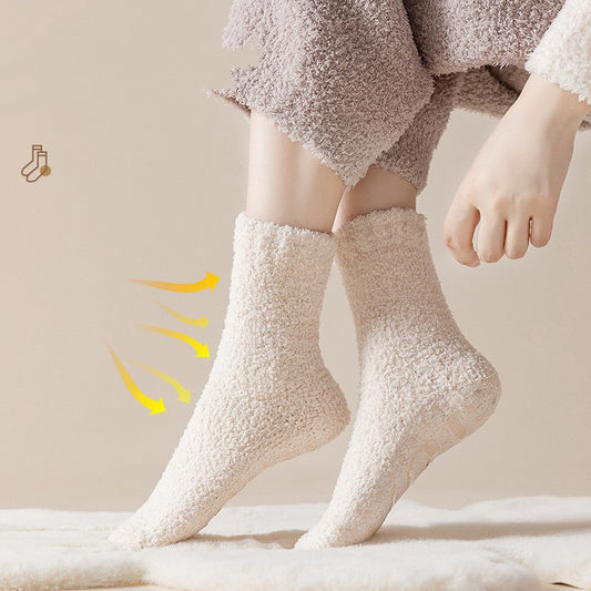Coral Fleece Socks Women's Thickened