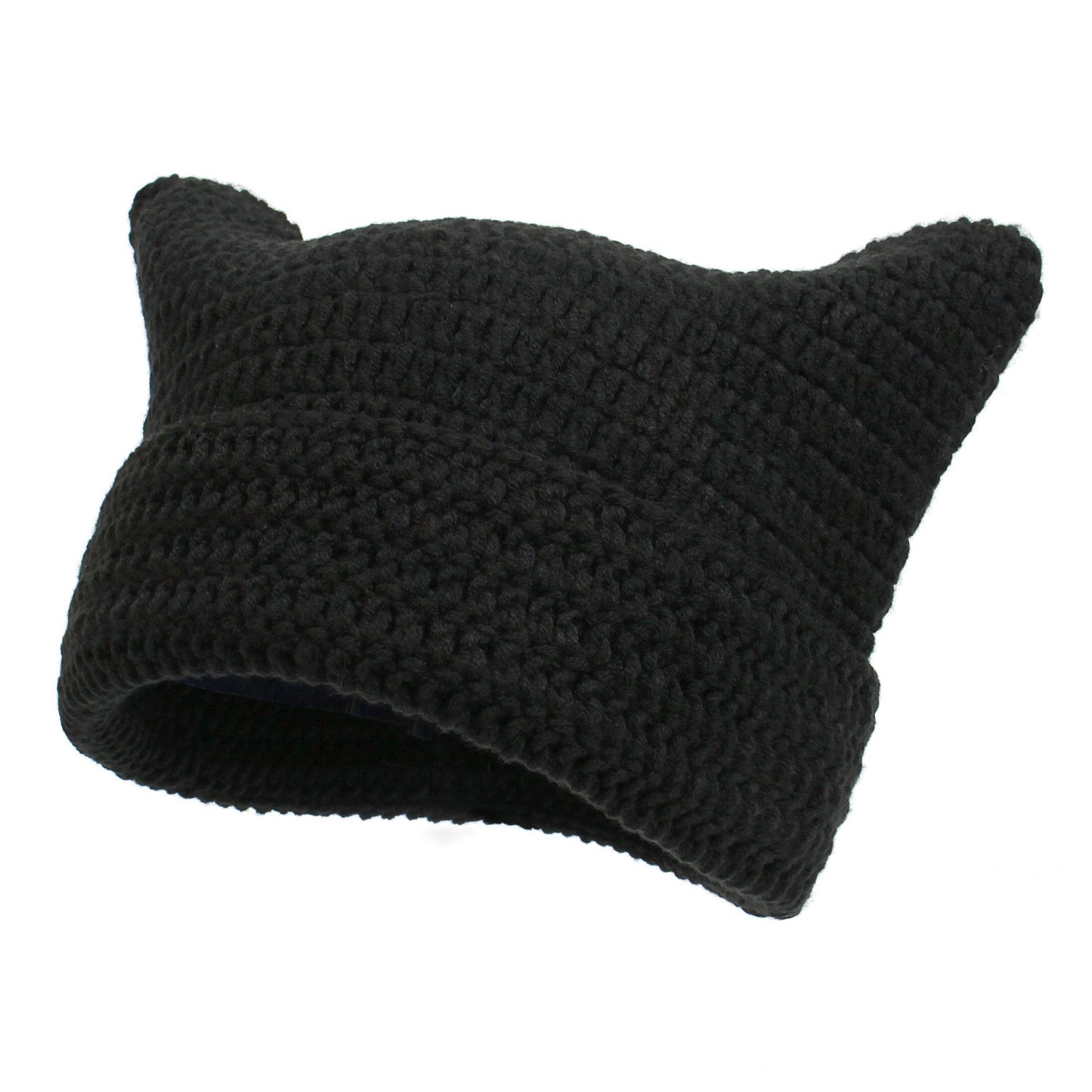 Japanese-style Mischievous Handmade Crocheted Woolen Hat