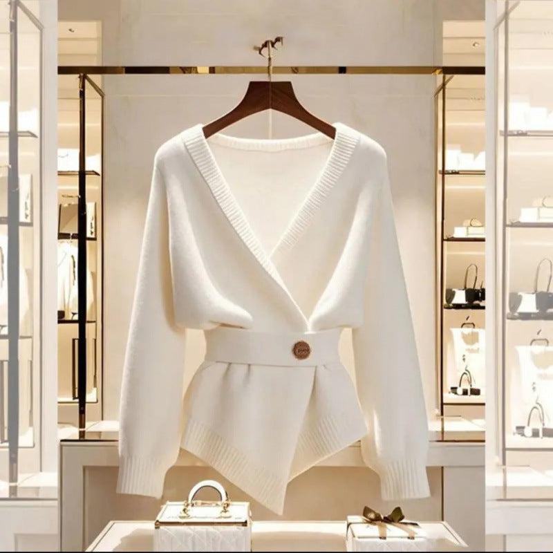 High-end Super Nice This Year's Popular Beautiful Blue Sweater For Women