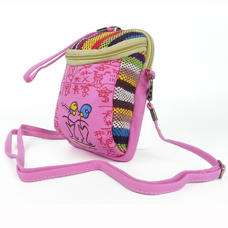 Yunnan Ethnic Single Shoulder Cross Body Handbag Multi-purpose