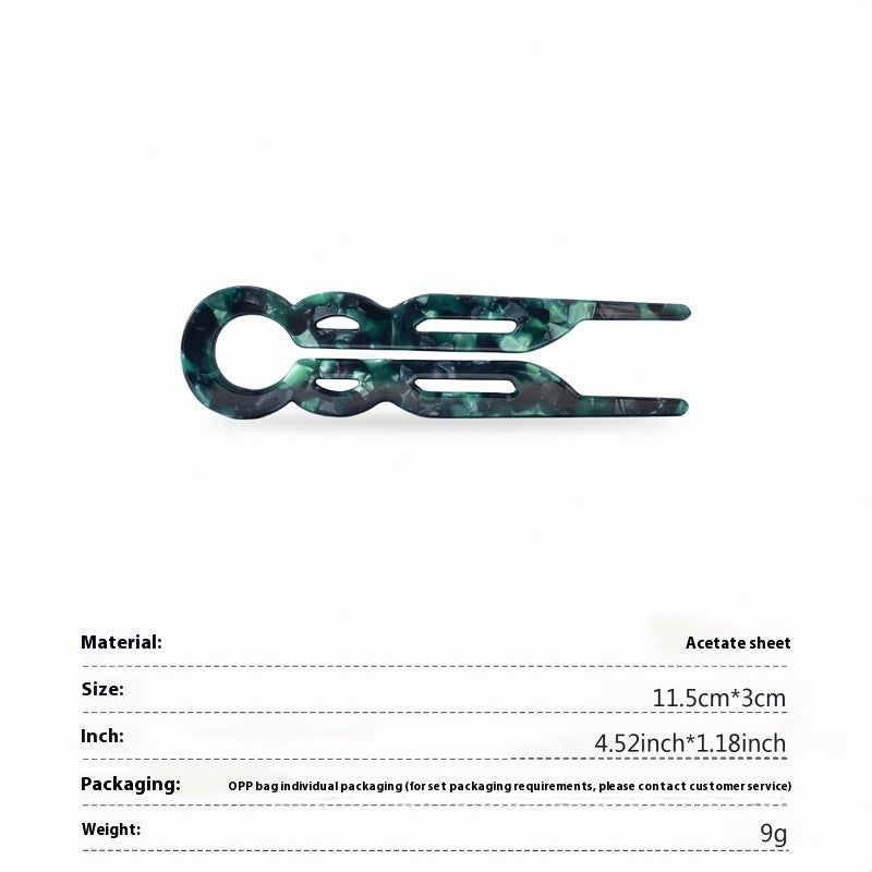 Acetate Hairpin U-shaped French Style