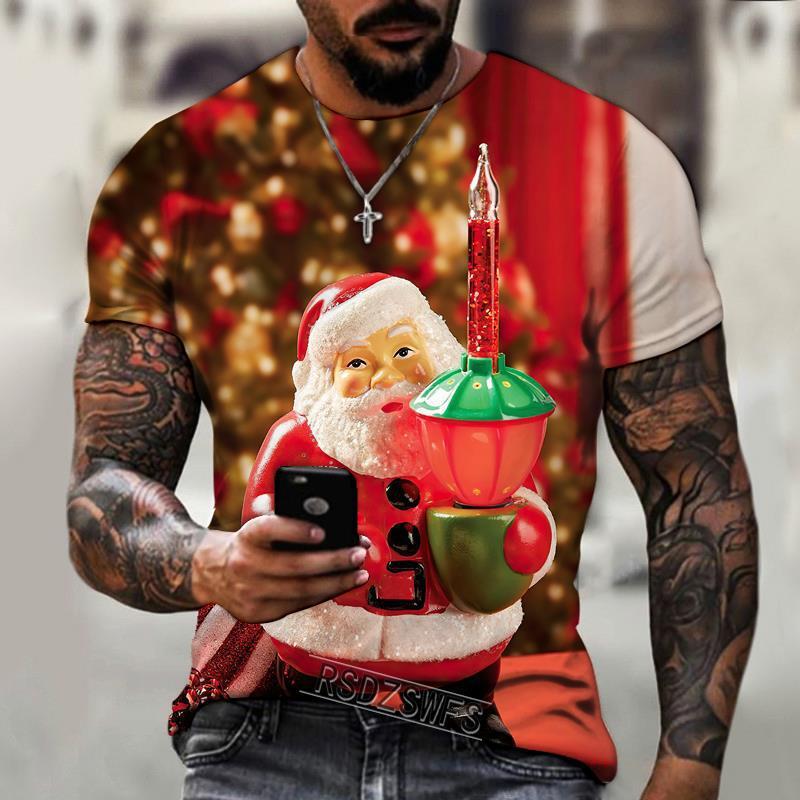 Fashion Christmas Short Sleeve Round Neck