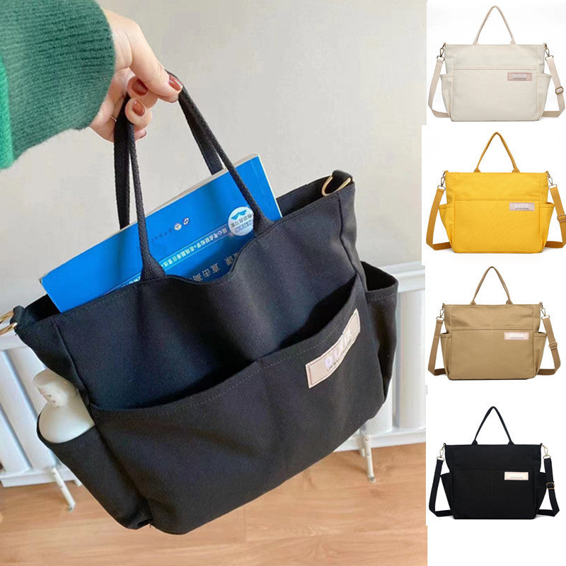 Women's Large-capacity Canvas Shoulder Handbag