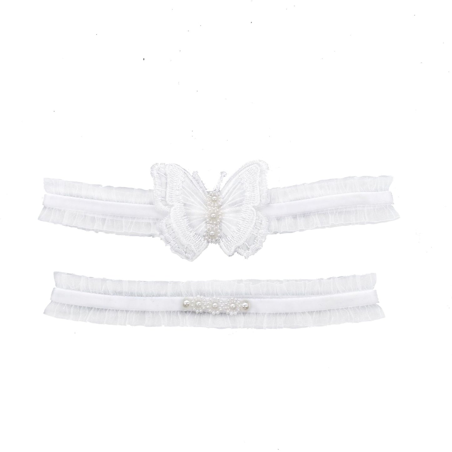 Butterfly Pearl Garter Sexy Elastic Leg Ring