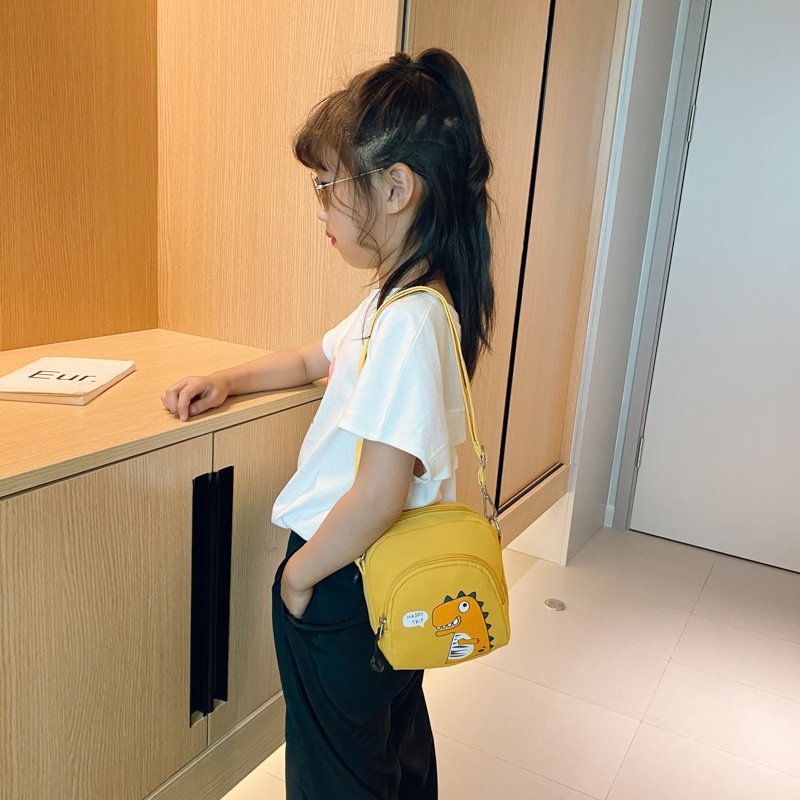 Children's Casual Cartoon Dinosaur Print Shoulder Crossbody Bag