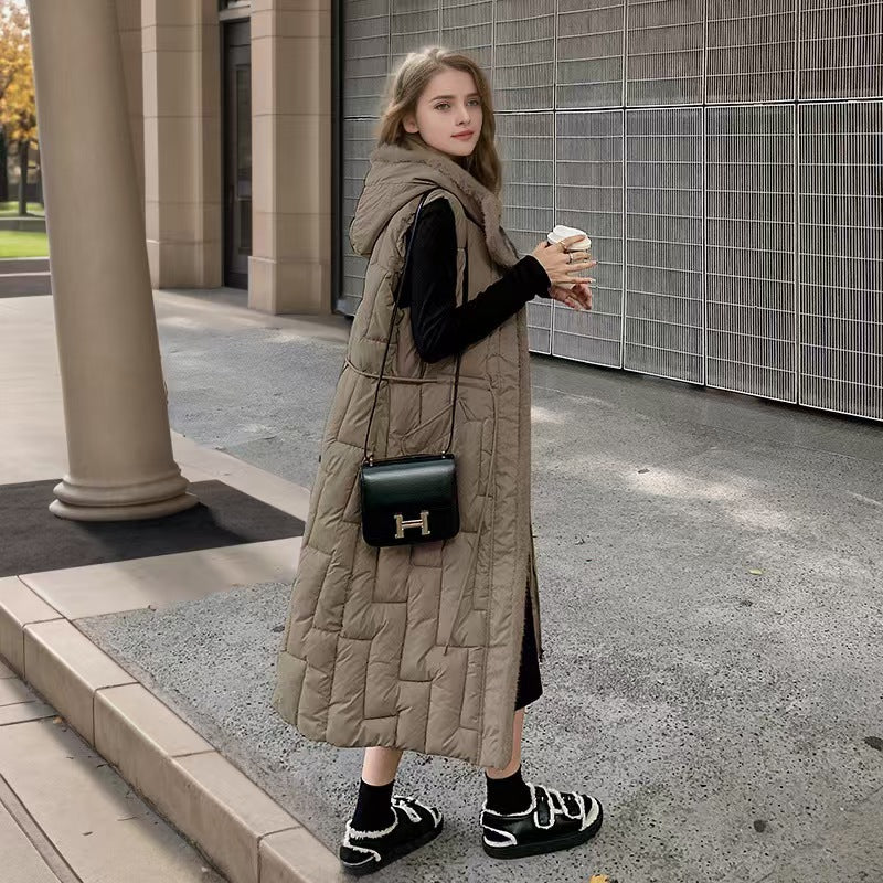 Overknee Long Thickening Vest Outerwear