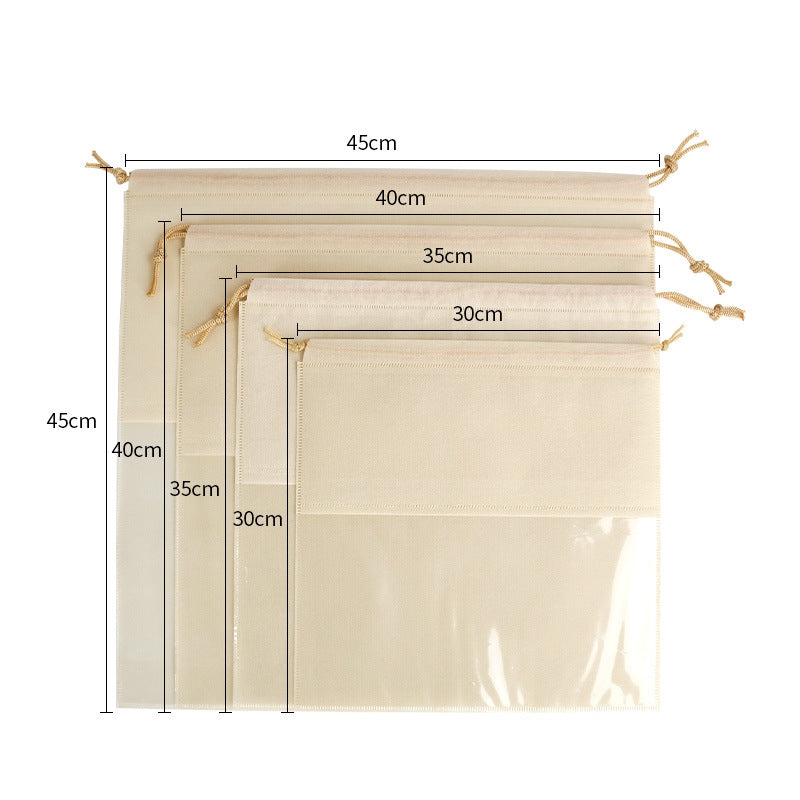 Blank Dustproof Storage Non-woven Bag With Moisture-proof Bag