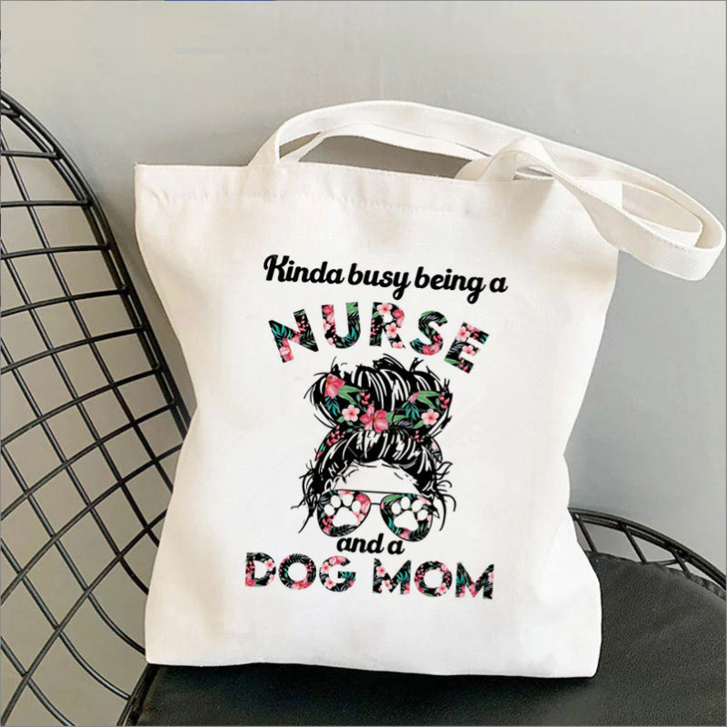 Nursing Printed Canvas Bag