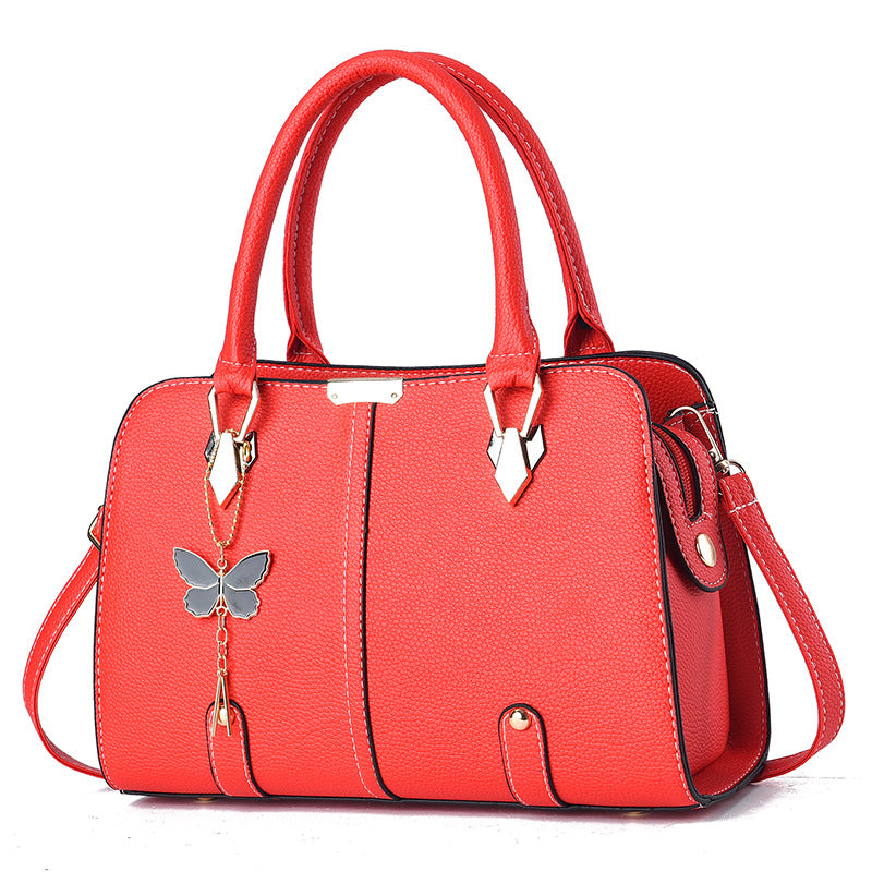 Large Capacity Lychee Pattern Women's Handbag