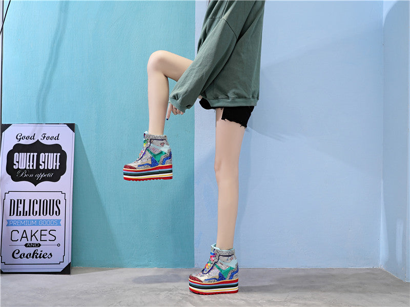 Autumn New Style Inner Height Casual Short Boots