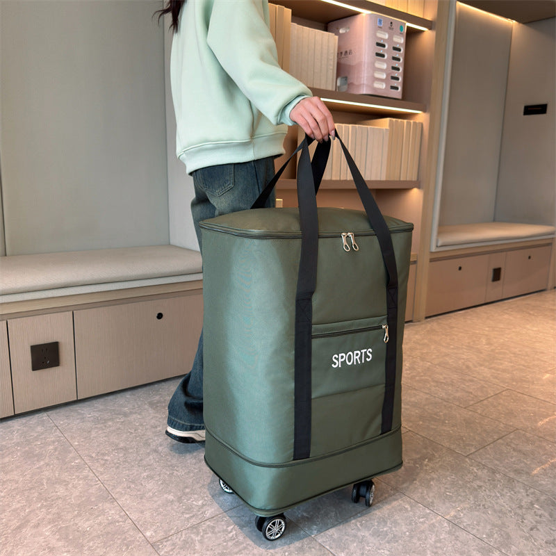 Removable Universal Wheel Large Capacity Expansion Storage Bag