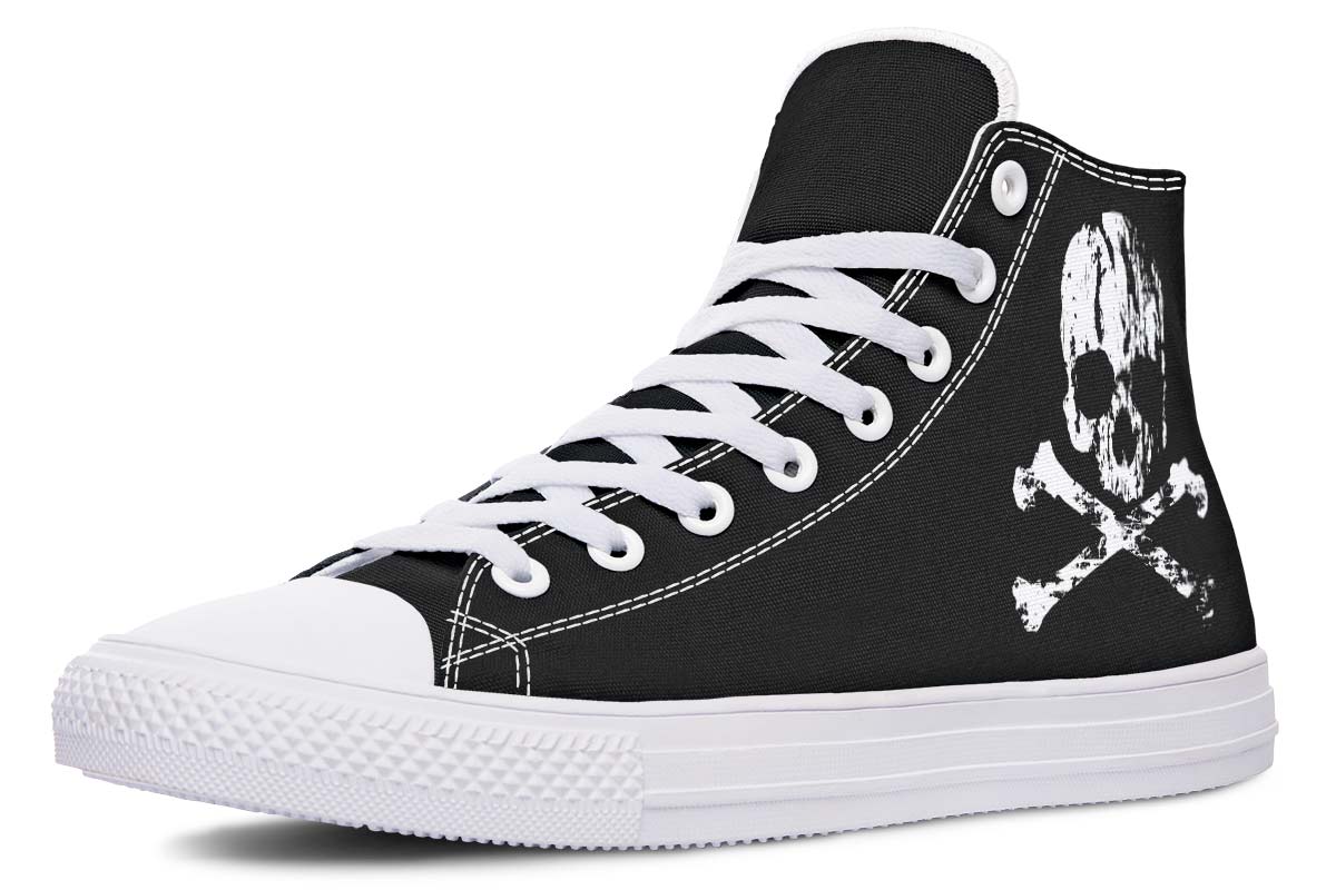 Men's And Women's Fashion Color Printing High-top Canvas Shoes