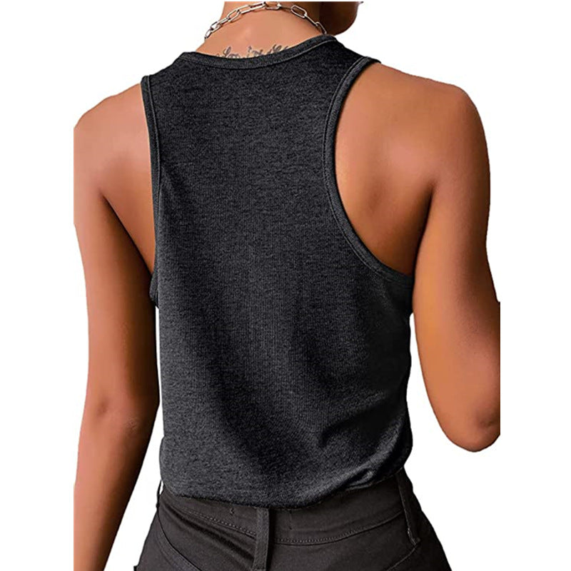Threaded Vest And Snap Bottoming Top